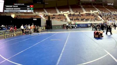 144-D4 Quarterfinal - Vincent Tullie, St. Johns High School vs Emerson Montes, Morenci High School