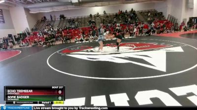 190 lbs Cons. Round 1 - Sofie Badger, Severance vs Echo Tremeear, Eaglecrest