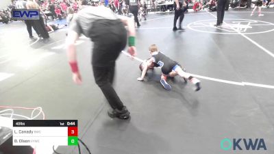 40 lbs Semifinal - Liam Canady, Berryhill Wrestling Club vs Bodie Olson, Verdigris Youth Wrestling