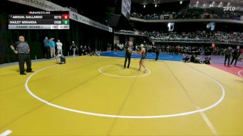 6A 114 lbs Champ. Round 1 - Abigail Gallardo, Hutto vs Hailey Miranda, Cypress Creek