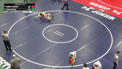 117 lbs Consi Of 32 #2 - Emmit Gerber, South Williamsport vs Noah Hicks, South Williamsport