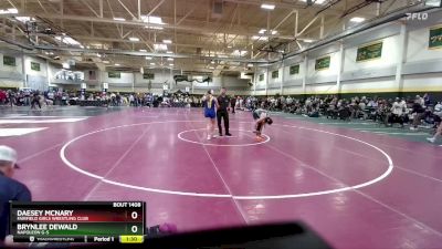 5th Place Match - Daesey Mcnary, Fairfield Girls Wrestling Club vs Brynlee Dewald, Napoleon G-S