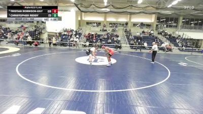 165 lbs Quarterfinal - Christopher Reddy, Ithaca vs Tristian Robinson-July, Cortland