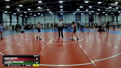 72 lbs Rd# 4- 2:00pm Friday Final Pool - Damien Hernandez, PA Silver vs Kade Roeder, Dynasty RED