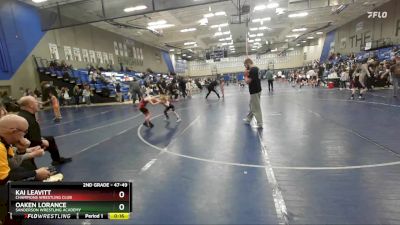 47-49 lbs Round 3 - Oaken Lorance, Sanderson Wrestling Academy vs Kai Leavitt, Champions Wrestling Club