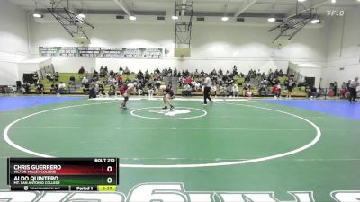 141 lbs 3rd Place Match - Chris Guerrero, Victor Valley College vs Aldo Quintero, Mt. San Antonio College