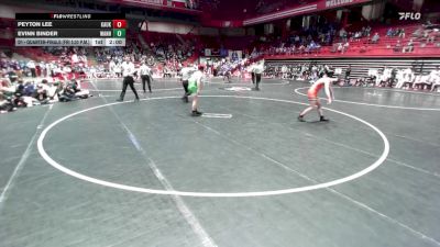 150 lbs D1 - Quarter-finals (fri 5:30 P.m.) - Peyton Lee, Kaukauna vs Evinn Binder, West Allis Nathan Hale