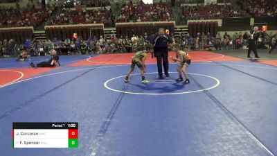 62 lbs Champ. Round 2 - Fletcher Spencer, Malta vs Josiah Corcoran, Darkhorse Wrestling Club