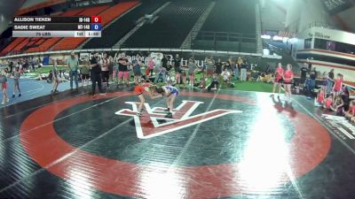 75 lbs Allison Tieken, Idaho 14U Girls vs Sadie Sweat, Montana 14U Girls