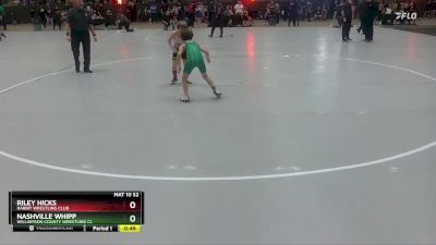 80 lbs Cons. Round 2 - Riley Hicks, Rabbit Wrestling Club vs Nashville Whipp, Williamson County Wrestling Cl