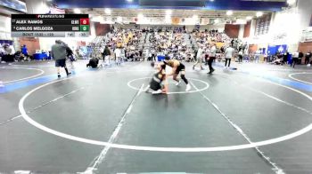 120 lbs Cons. Round 9 - Carlos Melgoza, Kingsburg vs Alex Ramos, Clovis West