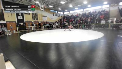 144 lbs Round Of 16 - John Carrozza, Ridgefield vs Andrew Vecchio, Southington