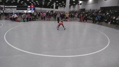 63.2-69.3 lbs Quarters - Nyla Kitchens, Best Trained Wrestling vs Tyanna Evans, The Orchard South Wrestling Club
