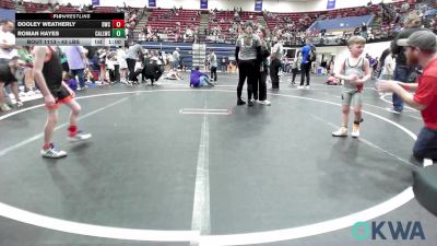 43 lbs Round Of 16 - Dooley Weatherly, Dumas Wrestling Club vs Roman Hayes, Carl Albert