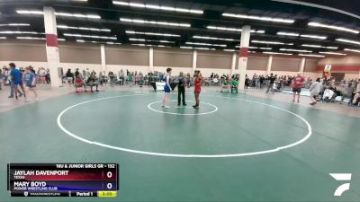 132 lbs Quarterfinal - Jaylah Davenport, Texas vs Mary Boyd, Power Wrestling Club