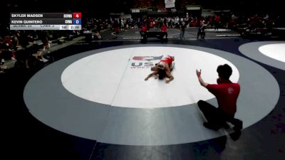 157 lbs Skyler Madsen, SCVWA - Santa Clara Valley Wrestling Association vs Kevin Quintero, CVWA - Central Valley Wrestling Association