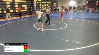 107 lbs Round Of 16 - Nicholas McGarrity, Peters Township vs Alden Rockacy, Pine Richland