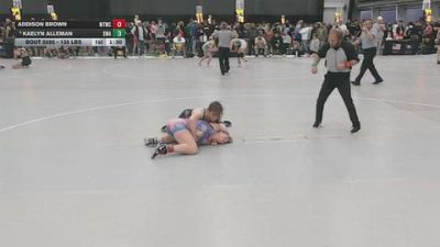 135 lbs Champ. Rd Of 16 - Kaelyn Alleman, Sanderson Wrestling Academy vs Addison Brown, Waynesville Tigers Wrestling Club