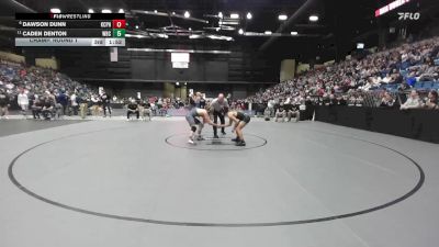 132 lbs Champ. Round 1 - Cael Puderbaugh, Basehor-Linwood HS vs Gabriel Meade, Maize South