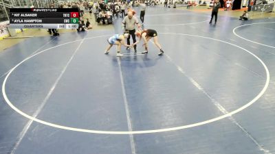 16U Girls - 130 lbs Quarters - Sheyla Hawley, Champions Wrestling Club vs Kylie Schwartz, Montana