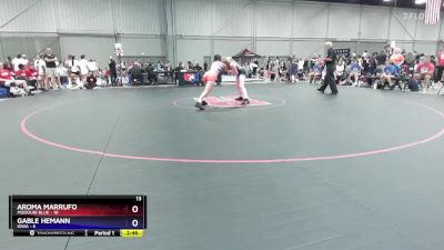 110 lbs Round 1 (8 Team) - Aroma Marrufo, Missouri Blue vs Gable Hemann, Iowa