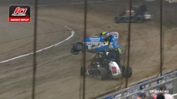 Kyle Larson Nearly Flips In Chili Bowl Heat Race