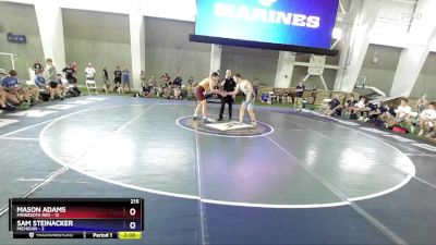 215 lbs Placement Matches (8 Team) - Mason Adams, Minnesota Red vs Sam Steinacker, Michigan