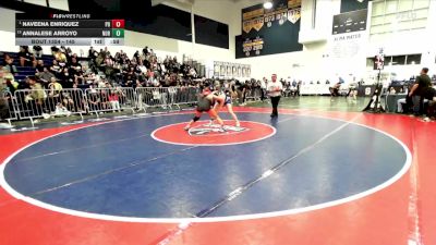 145 lbs Cons. Semi - Naveena Enriquez, Palm Desert vs Annalese Arroyo, Norco