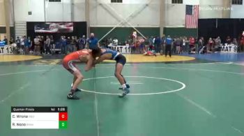 120 lbs Quarterfinal - Cole Wrona, Chaparral Wrestling Club vs Rolando Nono, Grandview
