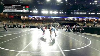 215 lbs Quarterfinal - Steele Brown, Mt. Pisgah Christian School vs Mateo Martinez, Somerset