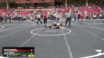 145 lbs 3rd Place Match - Myles Dawson, Andover Wrestling Club vs Ryan Kisner, Greater Heights Wrestling