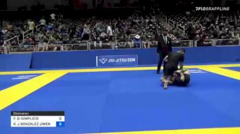 FELIPE H. DESOUZA-SIMPLICIO vs KYVANN J GONZALEZ JIMENEZ 2021 World IBJJF Jiu-Jitsu No-Gi Championship