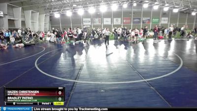 108 lbs Cons. Round 1 - Hazen Christensen, Bear River Wrestling Club vs Bradley Patino, Grantsville Wrestling Club