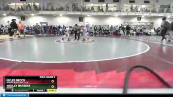 126 lbs Cons. Round 2 - Myles Necco, Hobart Wrestling Club vs Wesley Harbert, Indiana