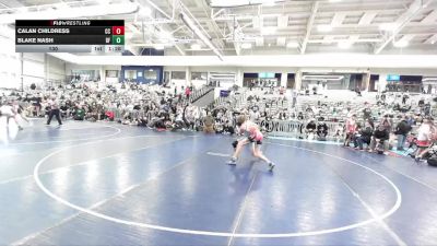 130 lbs Quarterfinals (8 Team) - Blake Nash, Black Fox vs Calan Childress, Cali Club