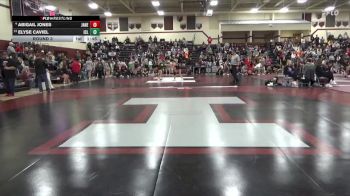 130 lbs Round 3 - Abigail Jones, Janesville vs Elyse Caviel, Iowa City Liberty
