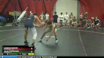 132 lbs Round 1 (4 Team) - Miles Poppelman, Mahtomedi vs Landon Weaver, Oswego East