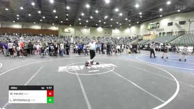 46 lbs Consi Of 4 - Wesley Herold, Greenwave Youth WC vs Lincoln Whittenburg, Ceres Pups WC