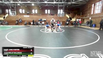 125 lbs Champ. Round 1 - Mary Jane Porter, Gilroy vs Marynelle Gallegos, Milpitas