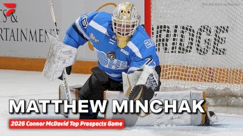 Matthew Minchak Speaks After Starting In Net At Connor McDavid OHL Top Prospects Game