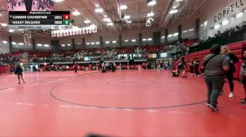 100 lbs Champ. Round 1 - Hailey Delgado, Eastwood vs Carmen Couvertier, Hurst Bell