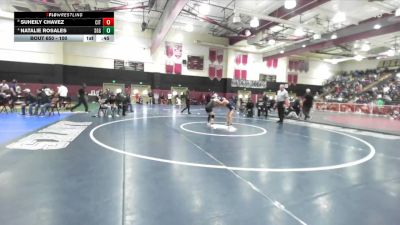 100 lbs Cons. Round 7 - Suheily Chavez, Citrus Valley vs Natalie Rosales, Santiago/GG