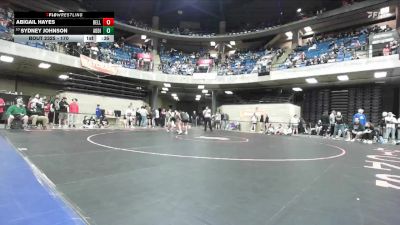 170 lbs Champ. Round 2 - Sydney Johnson, Unattached vs Abigail Hayes, Unattached