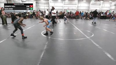 72 lbs Round 2 (6 Team) - Kennith Hall, CTWHALE Blue vs Nate Zven, 84 Athletes