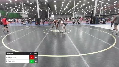 162 lbs Rr Rnd 1 - Peyton Miller, Central Maryland Wrestling vs Finnean Cox, University Hawks Wrestling Club Black