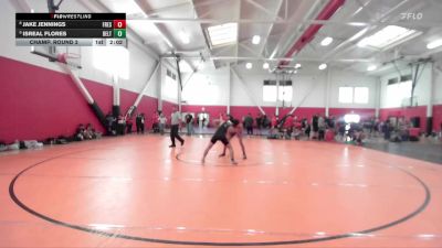 141 lbs Champ. Round 2 - Isreal Flores, San Joaquin Delta vs Jake Jennings, Fresno City College