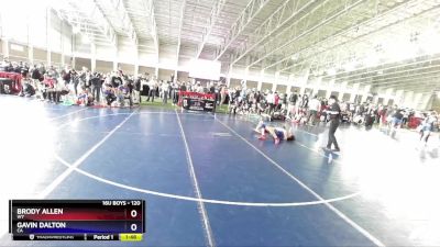 120 lbs Cons. Round 2 - Brody Allen, WY vs Gavin Dalton, CA