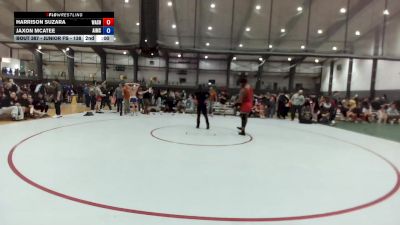 Junior FS - 285 lbs 2nd Place Match - Malachi Ebai, Oak Harbor Wrestling Club vs Aiden Marquez, Hood River Valley High School Wrestling