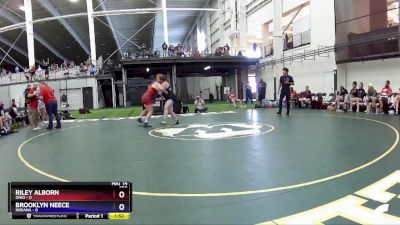 190 lbs Round 1 (8 Team) - Riley Alborn, Ohio vs Brooklyn Neece, Indiana