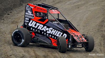 Daryn Pittman Reacts After Battling To A Podium Finish Friday At The Chili Bowl